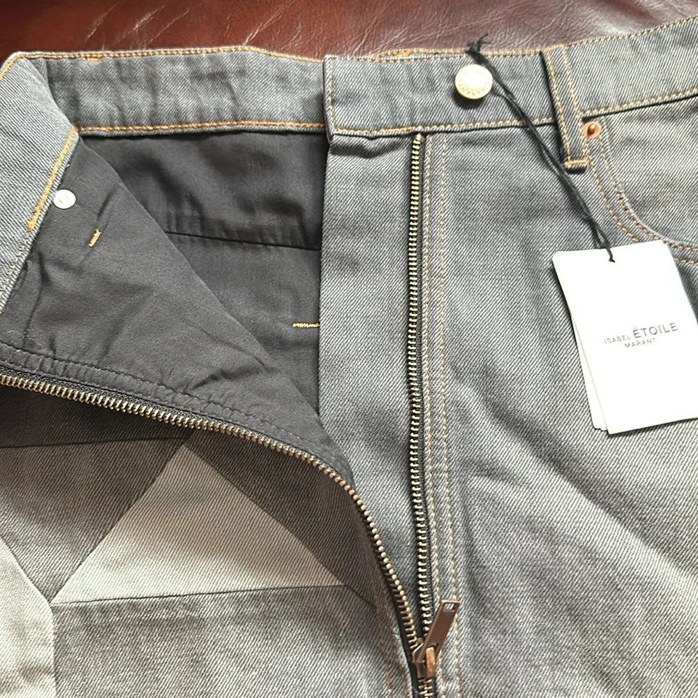 🔥🔥🔥NEW Isabel Marant Etoile Patchwork Denim Mini Skirt - Picture 8 of 10